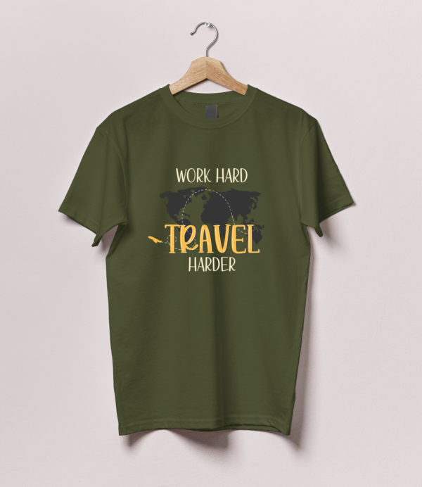 Work Hard Travel Harder Tshirt - Image 4