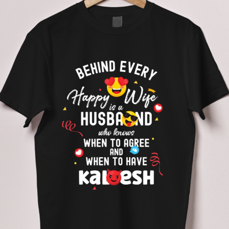 Behind Happy Wife