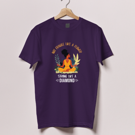 Strong Like Diamond - Purple, XL